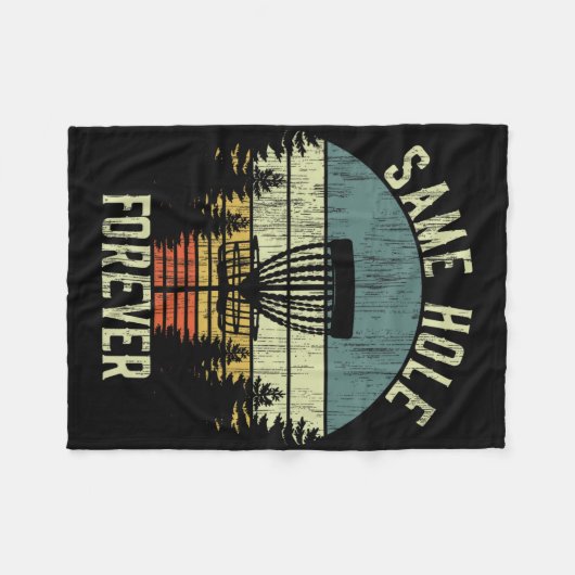 Same Hole Forever Grappige Disc Golf Bachelor Part Fleece Deken (Voorkant (Horizontaal))