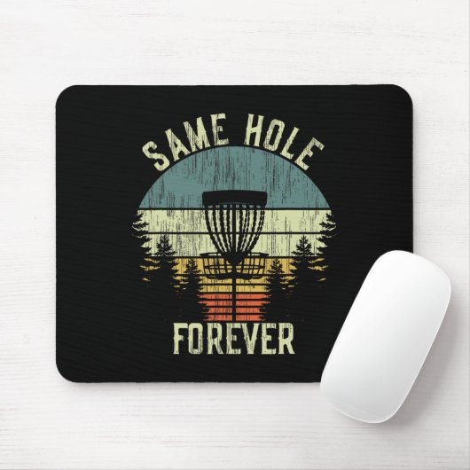 Same Hole Forever Grappige Disc Golf Bachelorfeest Muismat (Met muis)