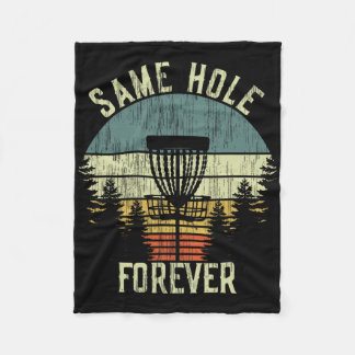 Same Hole Forever Grappige Discgolf Bachelor Party Fleece Deken