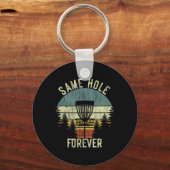 Same Hole Forever Grappige Discgolf Bachelor Party Sleutelhanger (Voorkant)