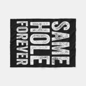 Same Hole Forever Grappige Golf Bachelor Party Bru Fleece Deken (Voorkant (Horizontaal))