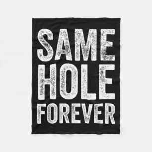Same Hole Forever Grappige Golf Bachelor Party Bru Fleece Deken