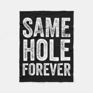 Same Hole Forever Grappige Golf Bachelor Party Bru Fleece Deken