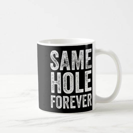Same Hole Forever Grappige Golf Bachelor Party Bru Koffiemok (Rechts)