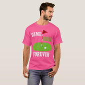 Same Hole Forever Groom Bachelor Party Funny Golf T-shirt (Voorkant volledig)