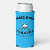 Same Hole Forever vrijgezellen golf vrijgezellenfe Seltzer Blikjeskoeler (Seltzer Voorkant)