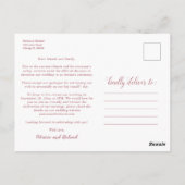 Same Love Downsize Wedding Aankondiging Foto Briefkaart (Achterkant)