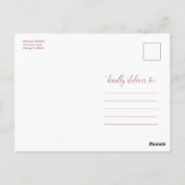 Same Love Downsized Huwelijk Rose Goud Briefkaart (Achterkant)