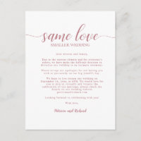 Same Love Downsized Huwelijk Rose Goud