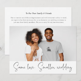 Same Love Kleinere Trouwfeest Downsize Foto Script Aankondiging