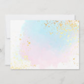 Same Love Kleinere Trouwscript Roze Teal Goud Aankondiging (Achterkant)