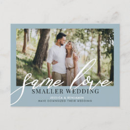 Same Love Smaller Wedding | Huwelijksupdate Aankondigingskaart