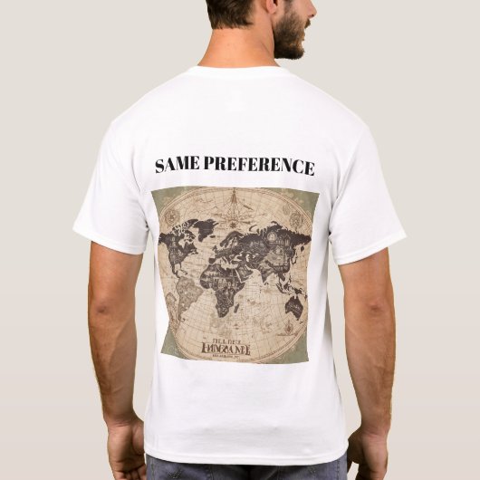 "SAME PASSION SAME PREFERENCE" T-SHIRT (Achterkant)