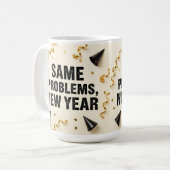 Same problems, new year koffiemok (Voorkant links)