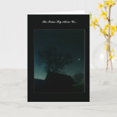 Same Sky Above Us beroemd gemaakt door Moon & Star Kaart (Gele Bloem)