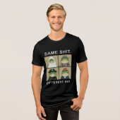 Same Stuff Different Hat Funny Political Frog Tri-Blend Shirt (Voorkant volledig)