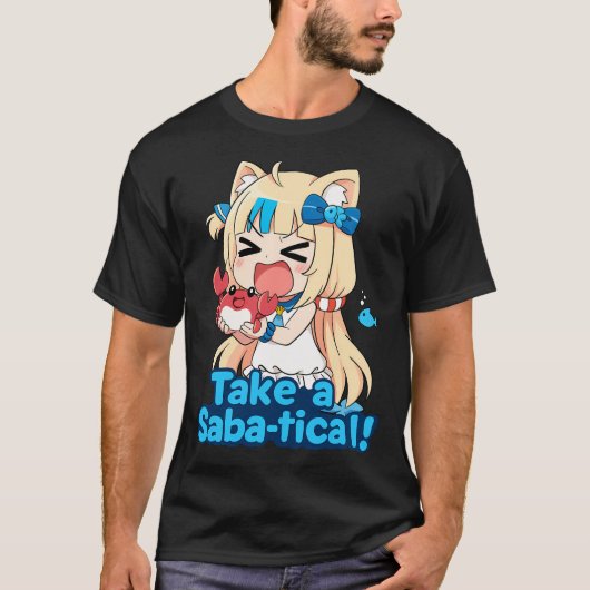 Sameko Saba Vtuber "Take a Saba-tical!" Mario Part T-shirt (Voorkant)