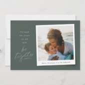 Samen 2021 Neutrale kerstkaart met foto's Kaart (Voorkant)