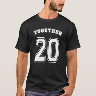 Samen 20 jaar paren die overeenkomen met elkaar t-shirt