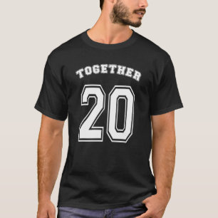 Samen 20 jaar paren die overeenkomen met elkaar t-shirt