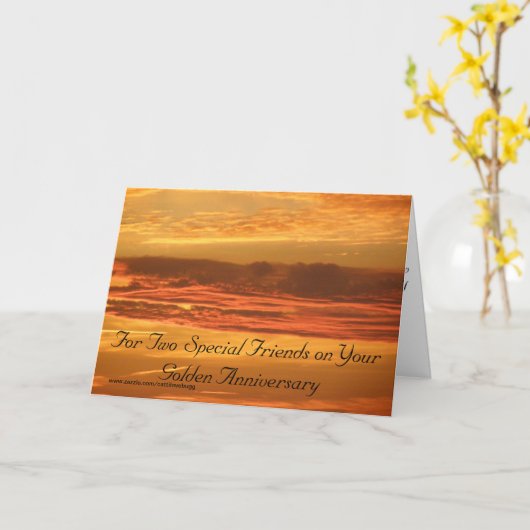 Samen 50 jaar vieren kaart (Gele Bloem)