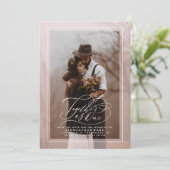 Samen als één legant sparen de Foto van de Datum Save The Date (Staand voorkant)