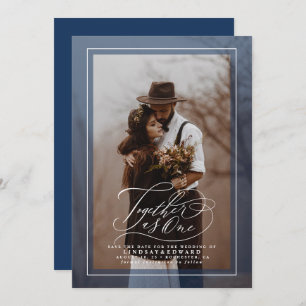 Samen als één legant sparen de Foto van de Datum Save The Date