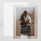 Samen als één legant sparen de Foto van de Datum Save The Date (Voorkant / Achterkant)