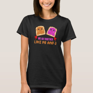 Samen als Pb en J Peanut Butter Jelly Food Gra T-shirt