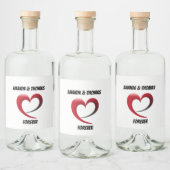 'Samen Altijd' Gepersonaliseerde Geestfles 🥂💞 Likeurfles Etiket (Flessen)
