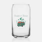 Samen avontuur sinds | Trouwmonogram Blikvorm Glas (Voorkant)