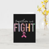 Samen bestrijden we borstkanker - roze rib kaart (Gele Bloem)