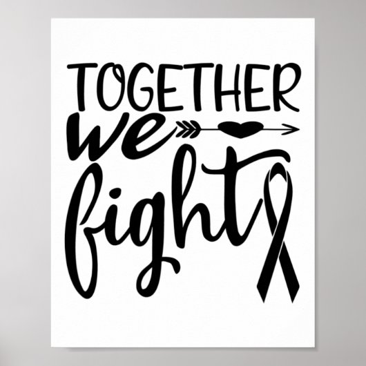 Samen bestrijden we het bewustzijn van overlevende poster (Voorkant)
