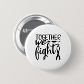 Samen bestrijden we het bewustzijn van overlevende ronde button 5,7 cm (Voorkant /achterkant)