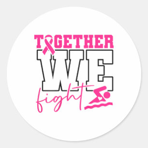 Samen bestrijden we zwemmende borstkanker (op Byck Ronde Sticker