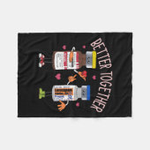 Samen beter Haldol Ativan Icu Nurse Valentijnse Fleece Deken (Voorkant (Horizontaal))