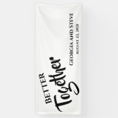 Samen Beter Persoonlijke Trouwfeest Banner (Verticaal)