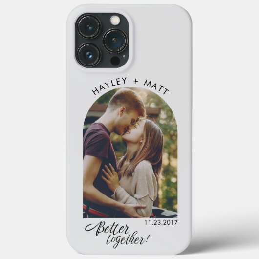Samen Beter Script Save the Date Foto Maatwerk Case-Mate iPhone Case (Achterkant)