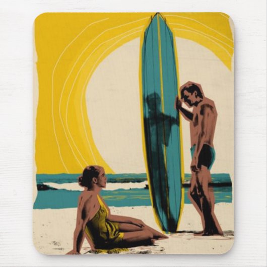 Samen bij de Beach mousepad Muismat (Voorkant)