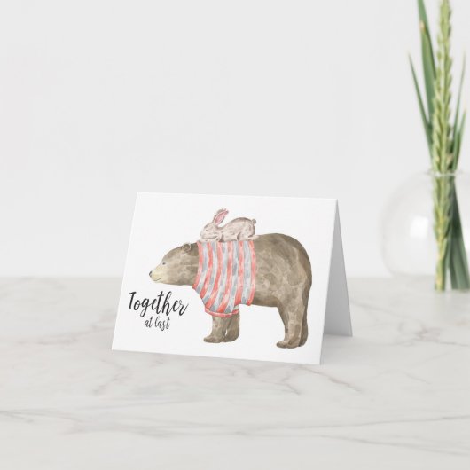 Samen bij Last, Beer en Bunny Kaart (Voorkant)