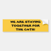SAMEN BLIJVEN VOOR DE bumpersticker VAN CATS (Voorkant)