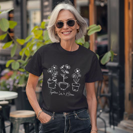 Samen bloeien we Inspirerend T-shirt