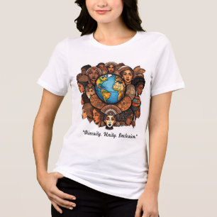 "Samen bloeien we" Tri-Blend Shirt