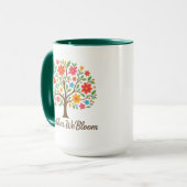 Samen Bloeien Wij Bloemenmok Mok (Voorkant links)
