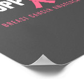 samen borstkanker Poster & Print ondersteunen (Hoek)