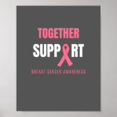 samen borstkanker Poster & Print ondersteunen (Voorkant)