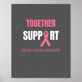 samen borstkanker Poster & Print ondersteunen