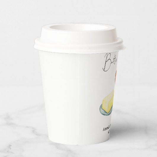 Samen Boter Bruiloft Borrel Papieren Bekers (Rechts)