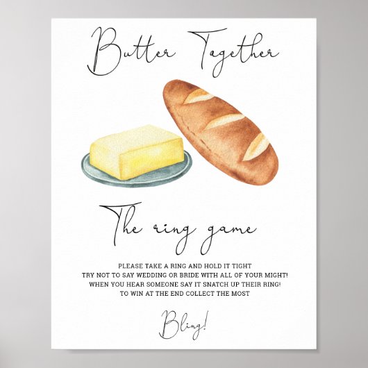 Samen boter - Doe een ring aan het spel poster (Voorkant)