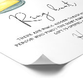 Samen boteren Ring jacht bruiloft spel Poster (Hoek)